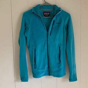 Blue Patagonia full zip lightweight jacket size small